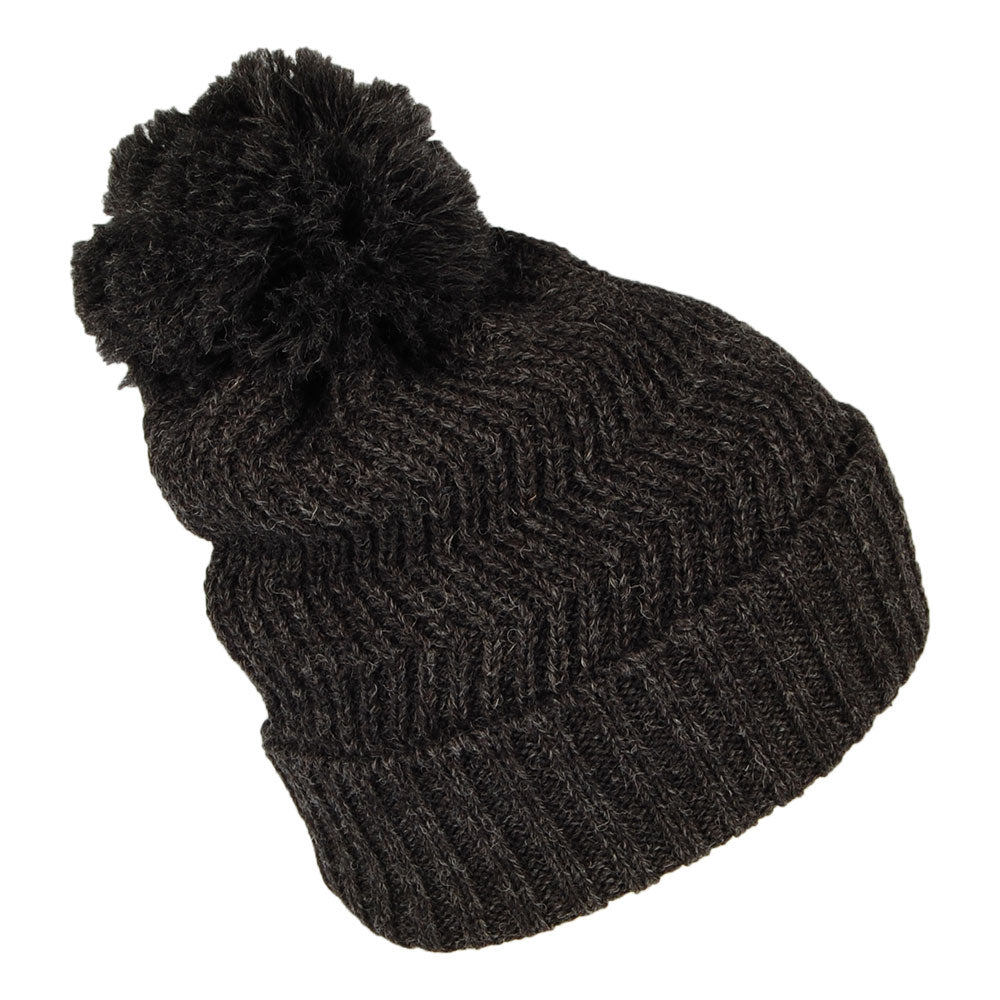 Gorro con pompón Zigzag de Highland 2000 - Antracita