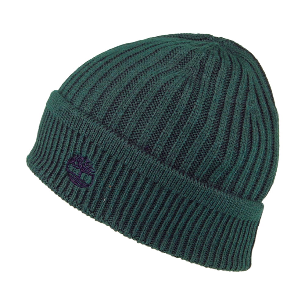 Gorro Beanie punto acanalado de Timberland - Azul Petróleo