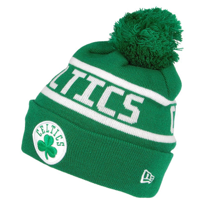 Gorro con pompón con vuelta NBA Team Jake Boston Celtics de New Era - Verde-Blanco