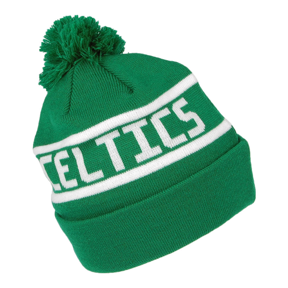 Gorro con pompón con vuelta NBA Team Jake Boston Celtics de New Era - Verde-Blanco