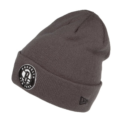 Gorro Beanie Vuelta Tejida NBA Team Colour Out Line Brooklyn Nets de New Era - Gris