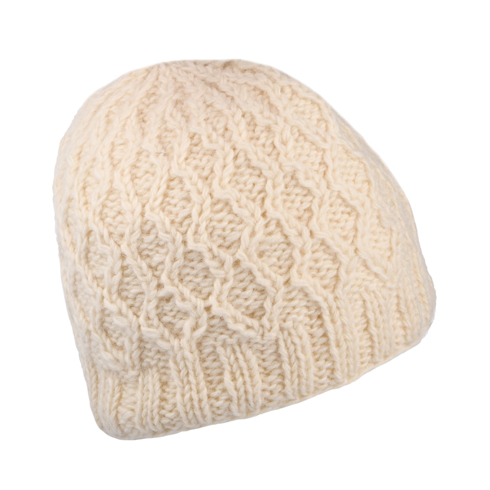 Gorro Beanie Brooklyn de punto cable de Kusan - Crema