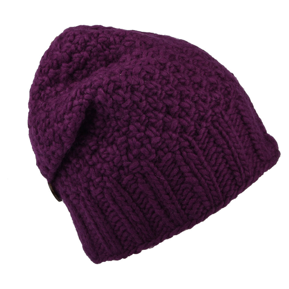 Gorro Beanie Button Down de Kusan - Morado