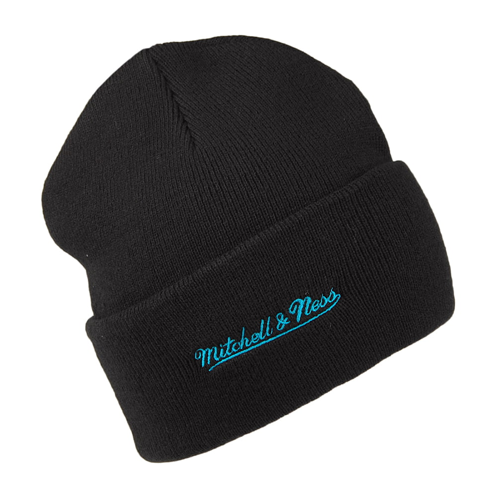 Gorro Beanie NBA Team Logo Cuff Knit Charlotte Hornets de Mitchell & Ness - Negro