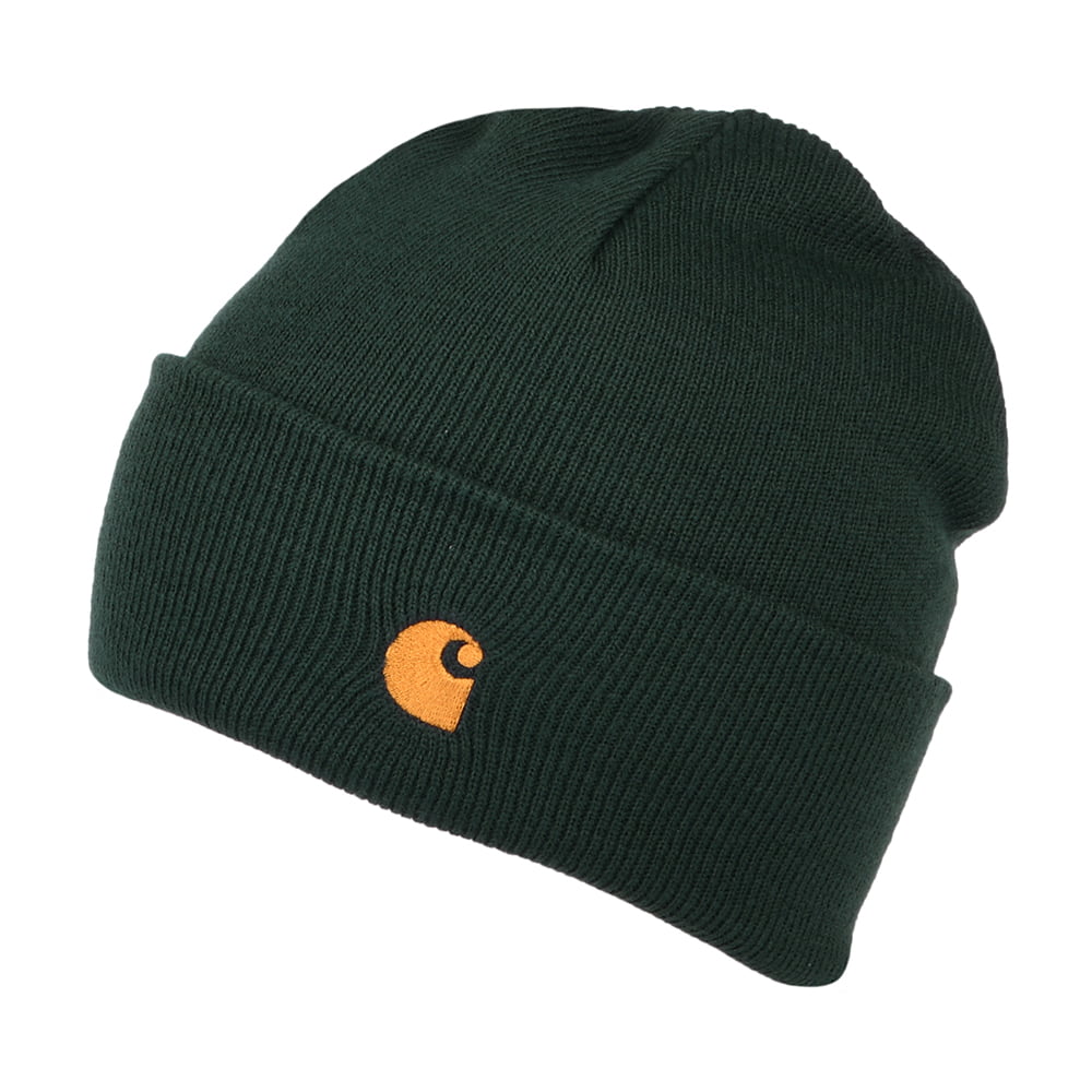 Gorro Beanie Chase con vuelta de Carhartt WIP - Bosque