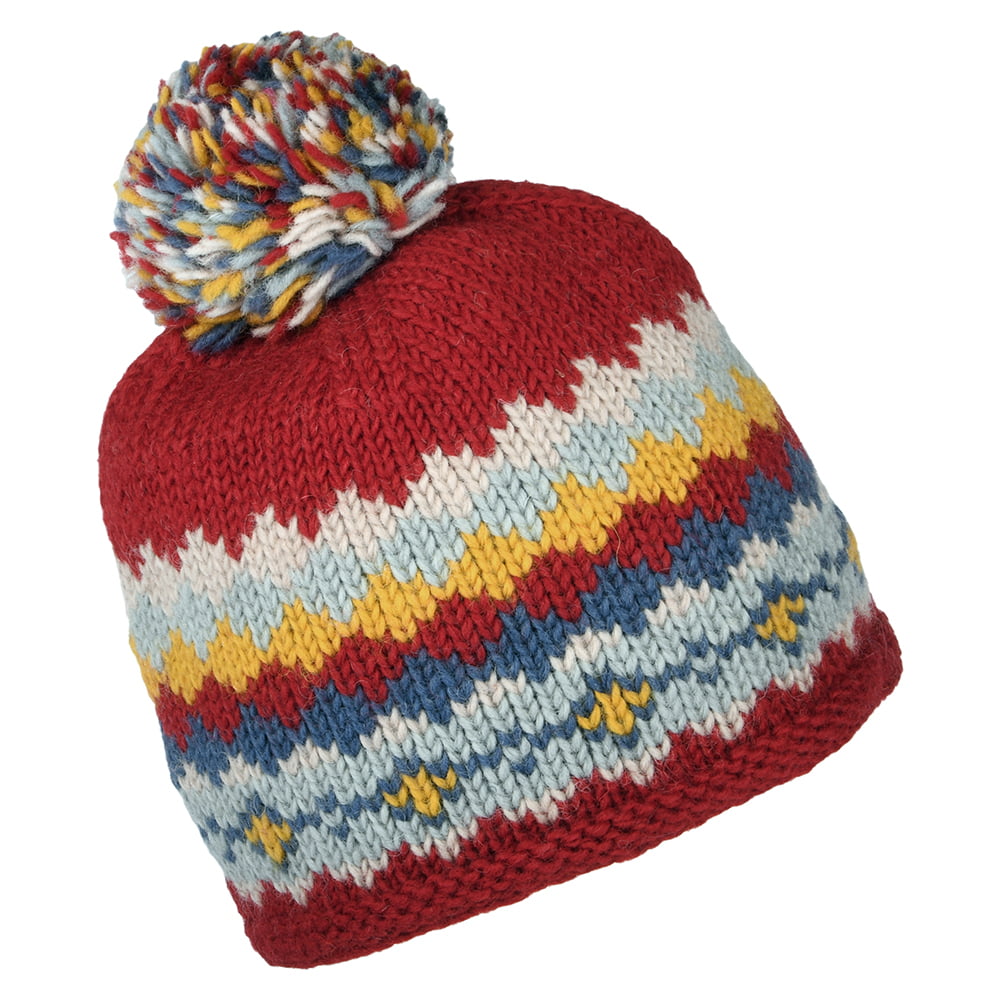 Gorro con pompón Short de Kusan - Rojo-Multi