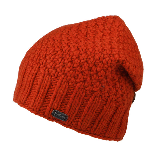 Gorro Beanie Button Down de Kusan - Ocre