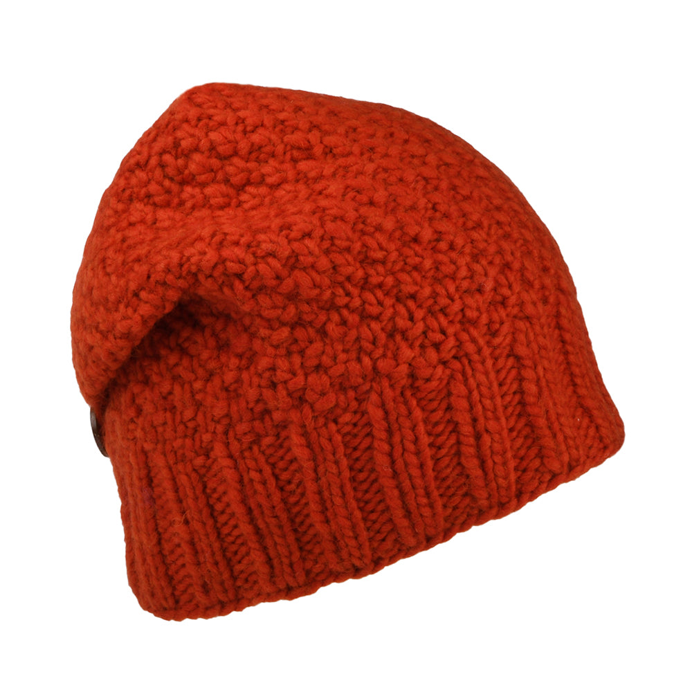 Gorro Beanie Button Down de Kusan - Ocre