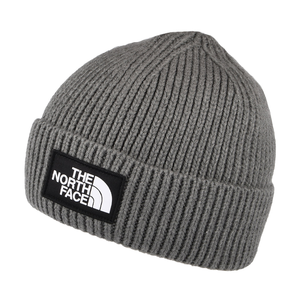 Gorro TNF Logo Box con vuelta de The North Face - Gris Medio