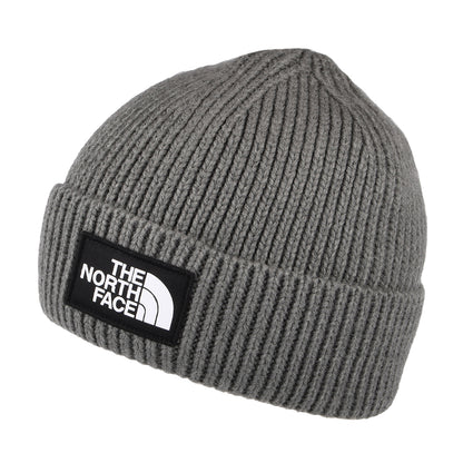 Gorro TNF Logo Box con vuelta de The North Face - Gris Medio