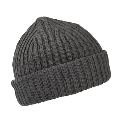 Gorro Beanie pescador de canalé de Levi's - Gris Oscuro