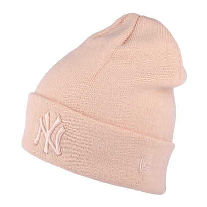 Gorro Beanie mujeres MLB League Essential New York Yankees de New Era - Rubor