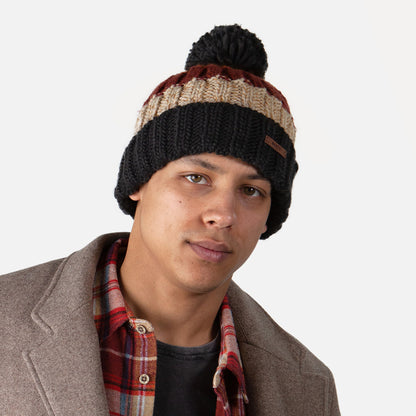 Gorro con pompón Wilhelm de Barts - Burdeos-Multi