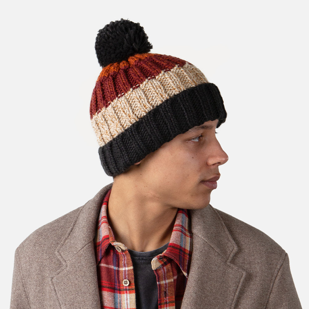 Gorro con pompón Wilhelm de Barts - Burdeos-Multi