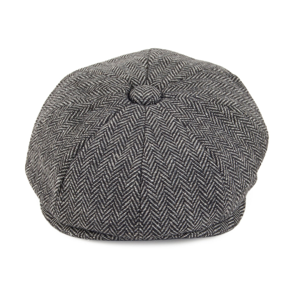 Gorra Newsboy de bebé de diseño de espiga de Jaxon & James - Antracita