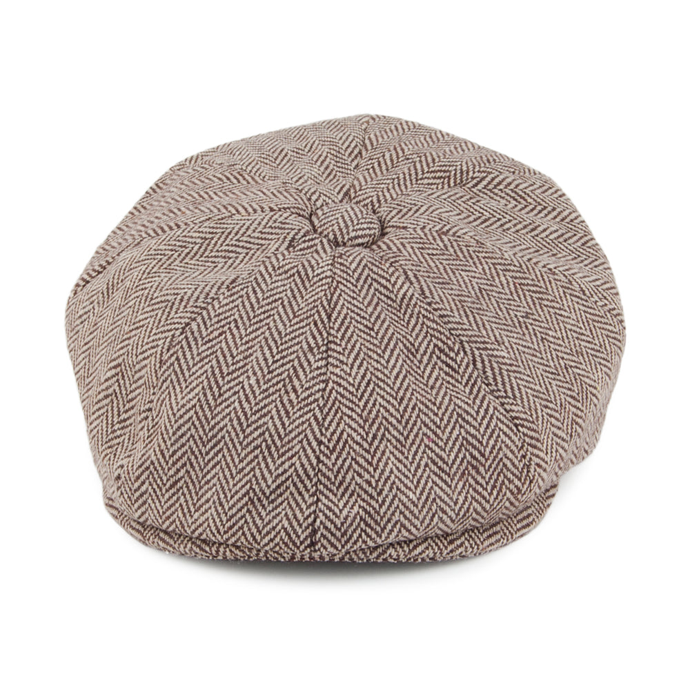 Gorra Newsboy de bebé de diseño de Espiga de Jaxon & James - Marrón