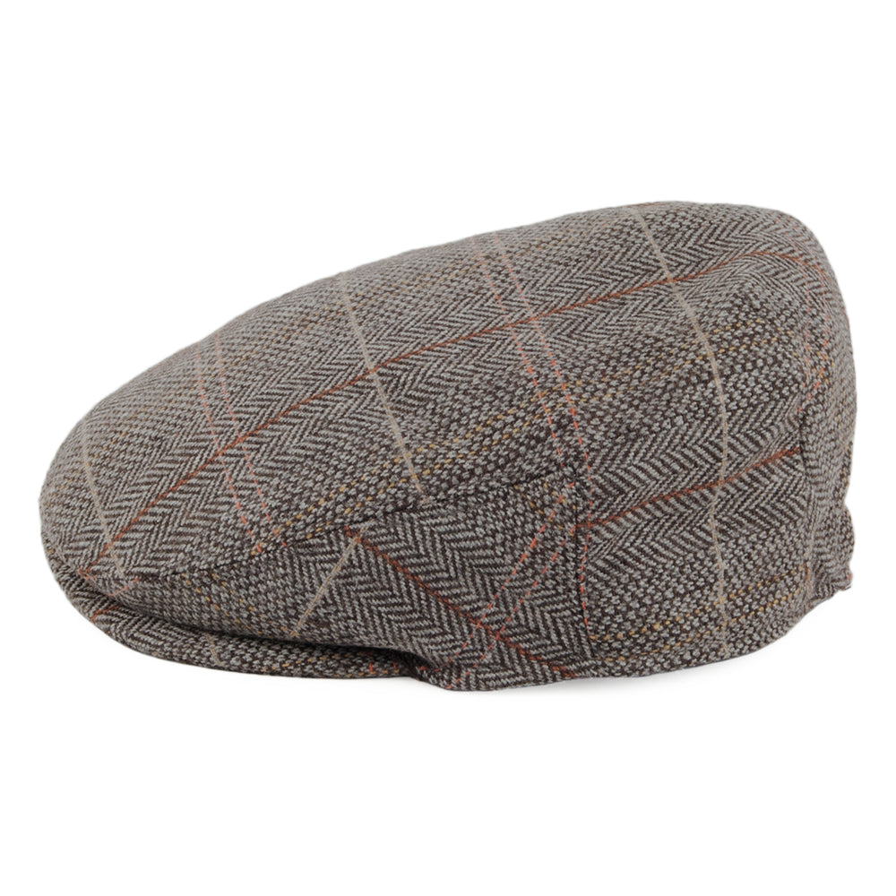 Gorra plana niño de Tweed de Jaxon & James - Marrón-Gris