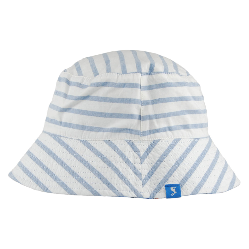 Sombrero de pescador niños Brit Tiburones Reversible de Joules - Azul