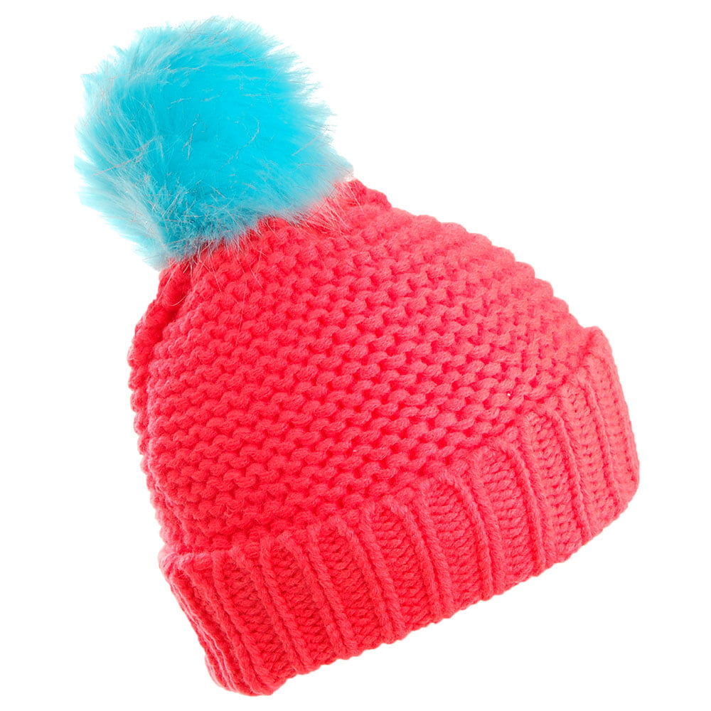 Gorro con pompón niñas Mountain View II de O'Neill - Rosa-Azul