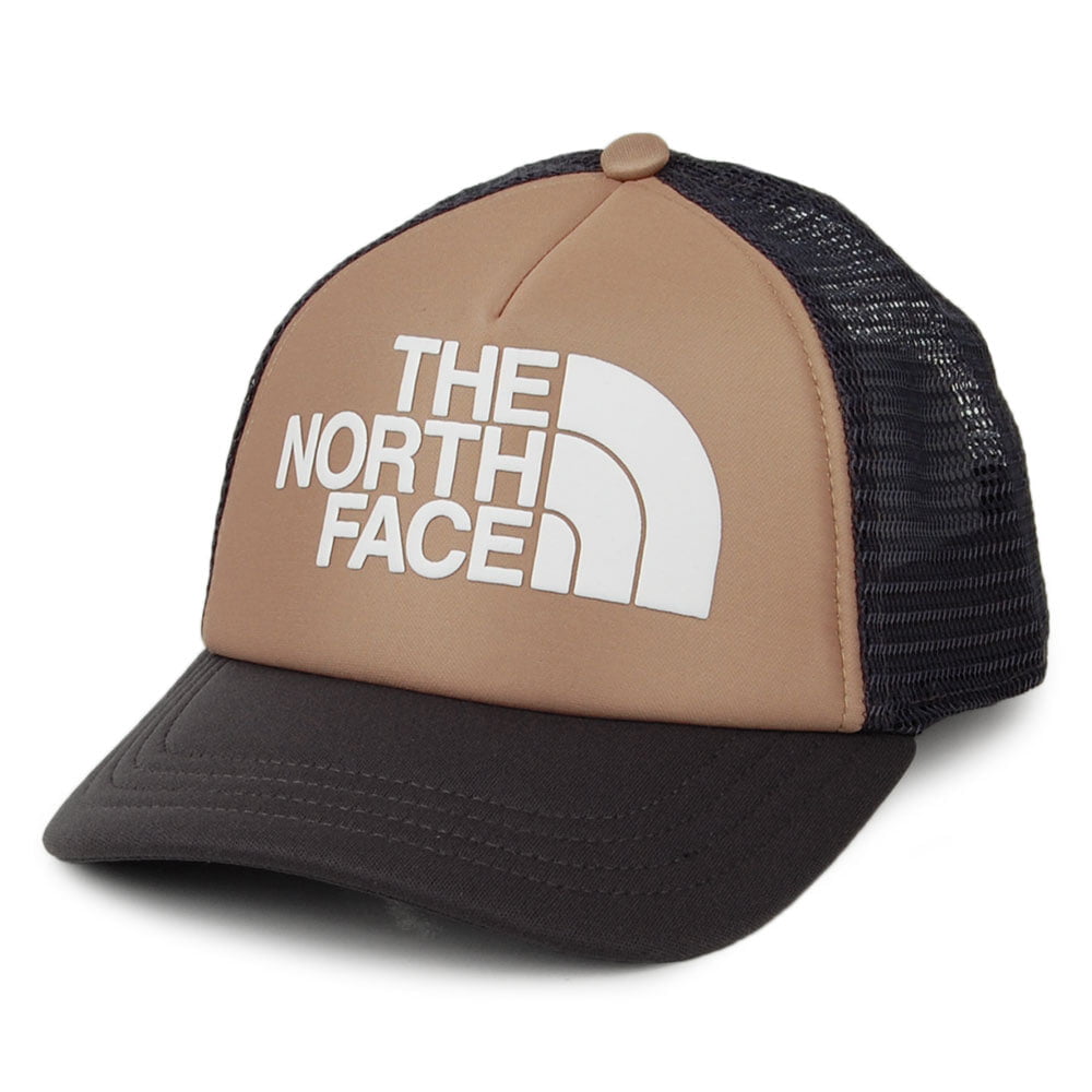 Gorra Trucker niños Logo de The North Face - Camel-Gris