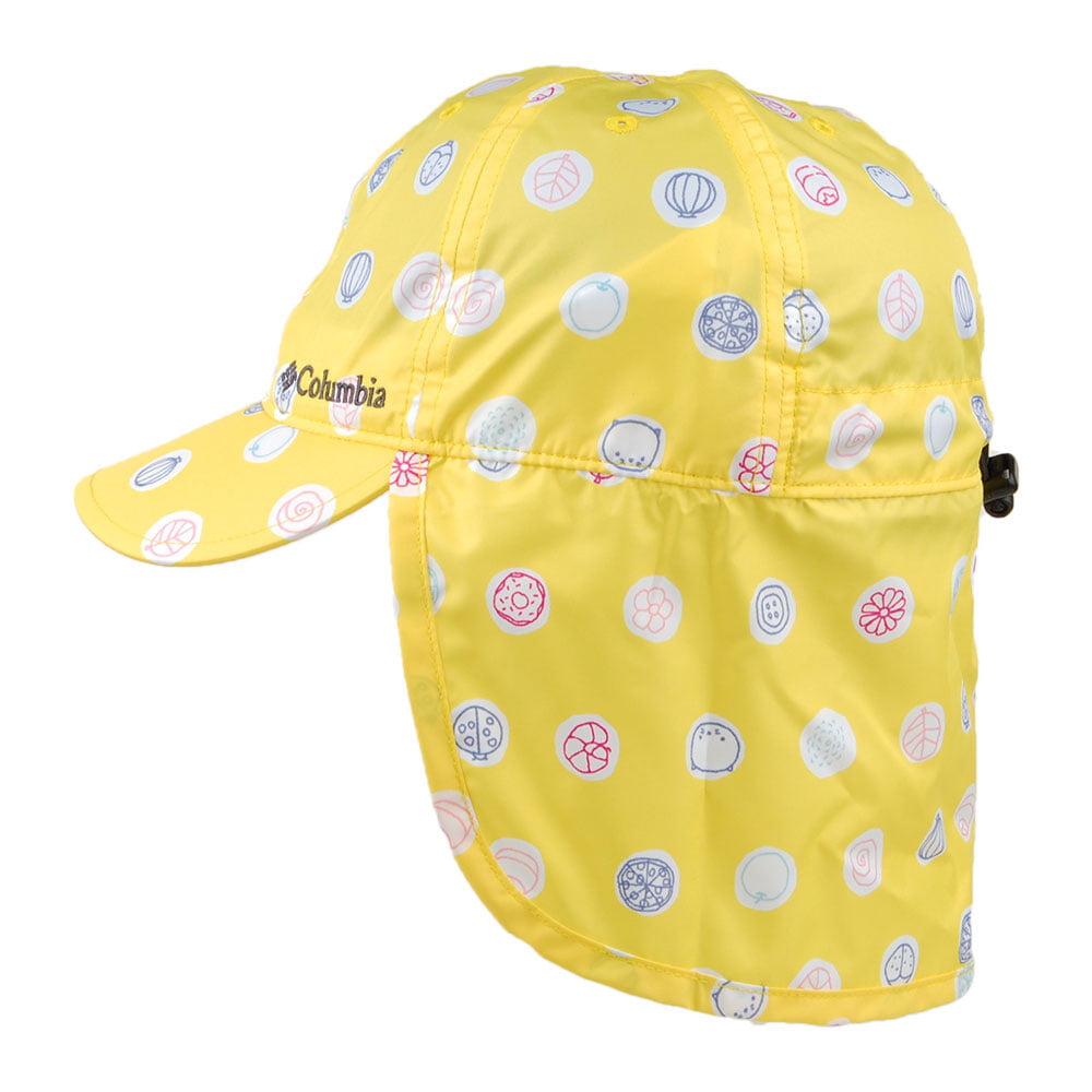 Gorra con solapa niños Cachalot II Lunares de Ranúnculo de Columbia - Amarillo