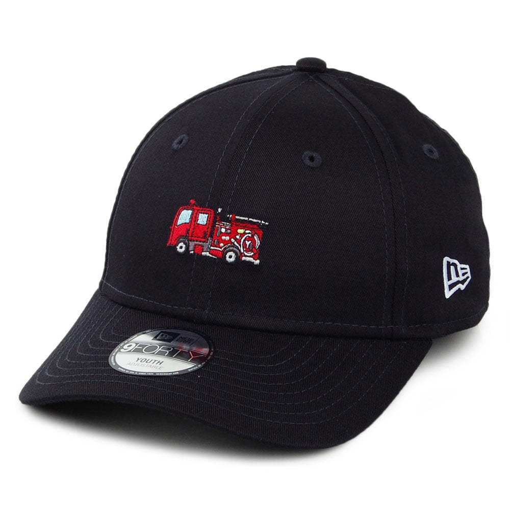 Gorra de béisbol niños 9FORTY Firetruck Transporte de New Era - Negro