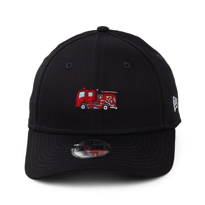 Gorra de béisbol niños 9FORTY Firetruck Transporte de New Era - Negro