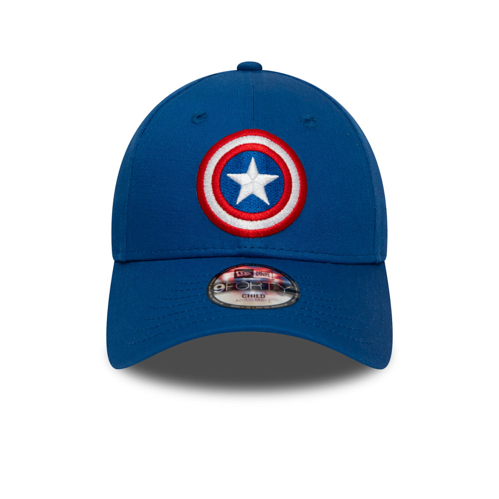 Gorra de béisbol niños 9FORTY Capitán America de New Era - Azul