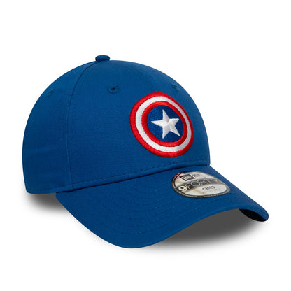 Gorra de béisbol niños 9FORTY Capitán America de New Era - Azul