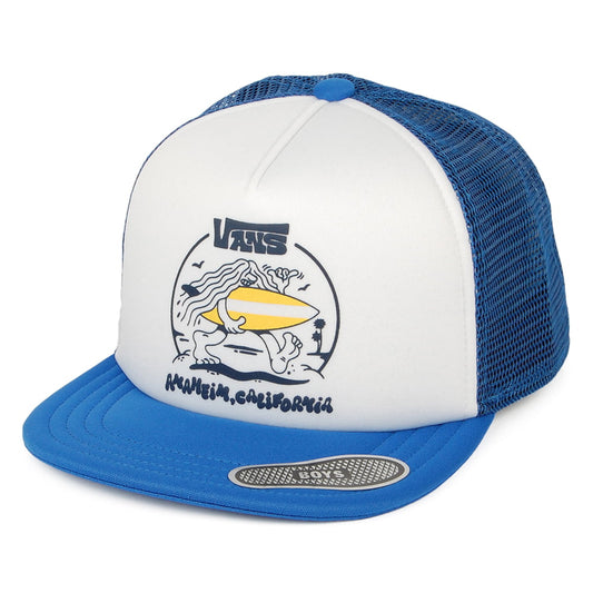 Gorra Trucker niños Where's The Beach de Vans - Blanco-Azul Real