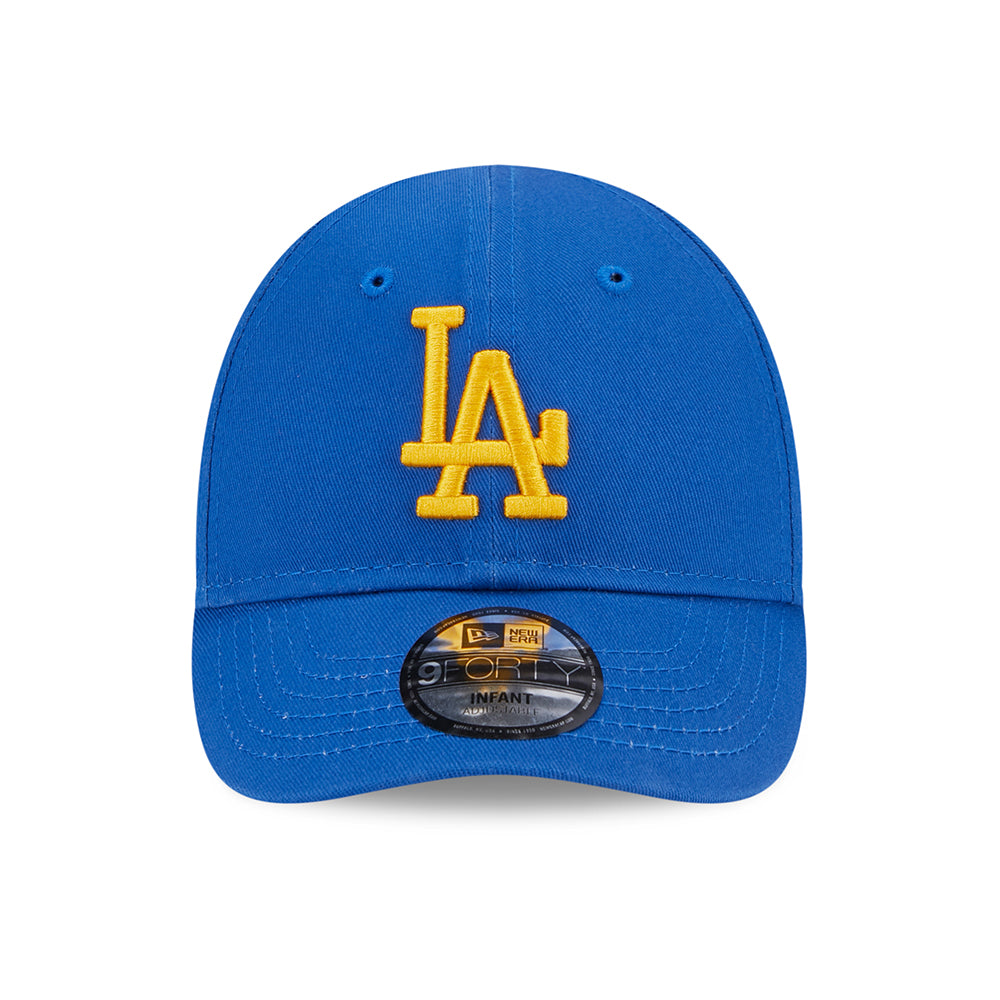 Gorra de béisbol bebé 9FORTY MLB League Essential L.A. Dodgers de New Era - Azul Celeste-Amarillo