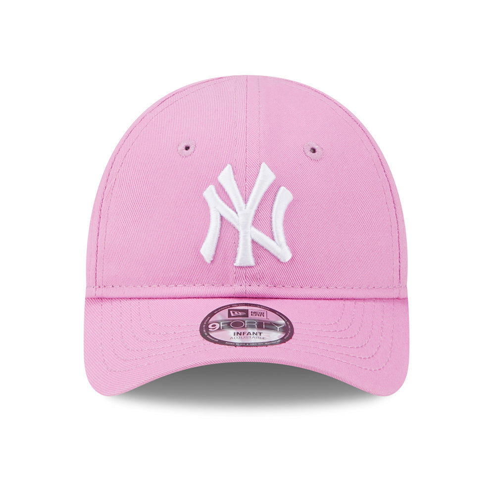 Gorra de béisbol bebé 9FORTY MLB League Essential New York Yankees de New Era - Rosa-Blanco