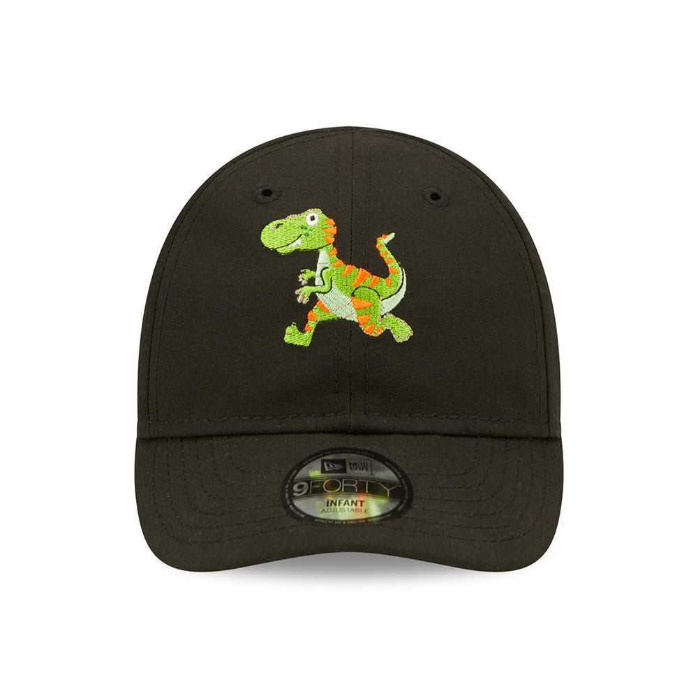 Gorra de béisbol bebé 9FORTY Repreve Dino de New Era - Negro