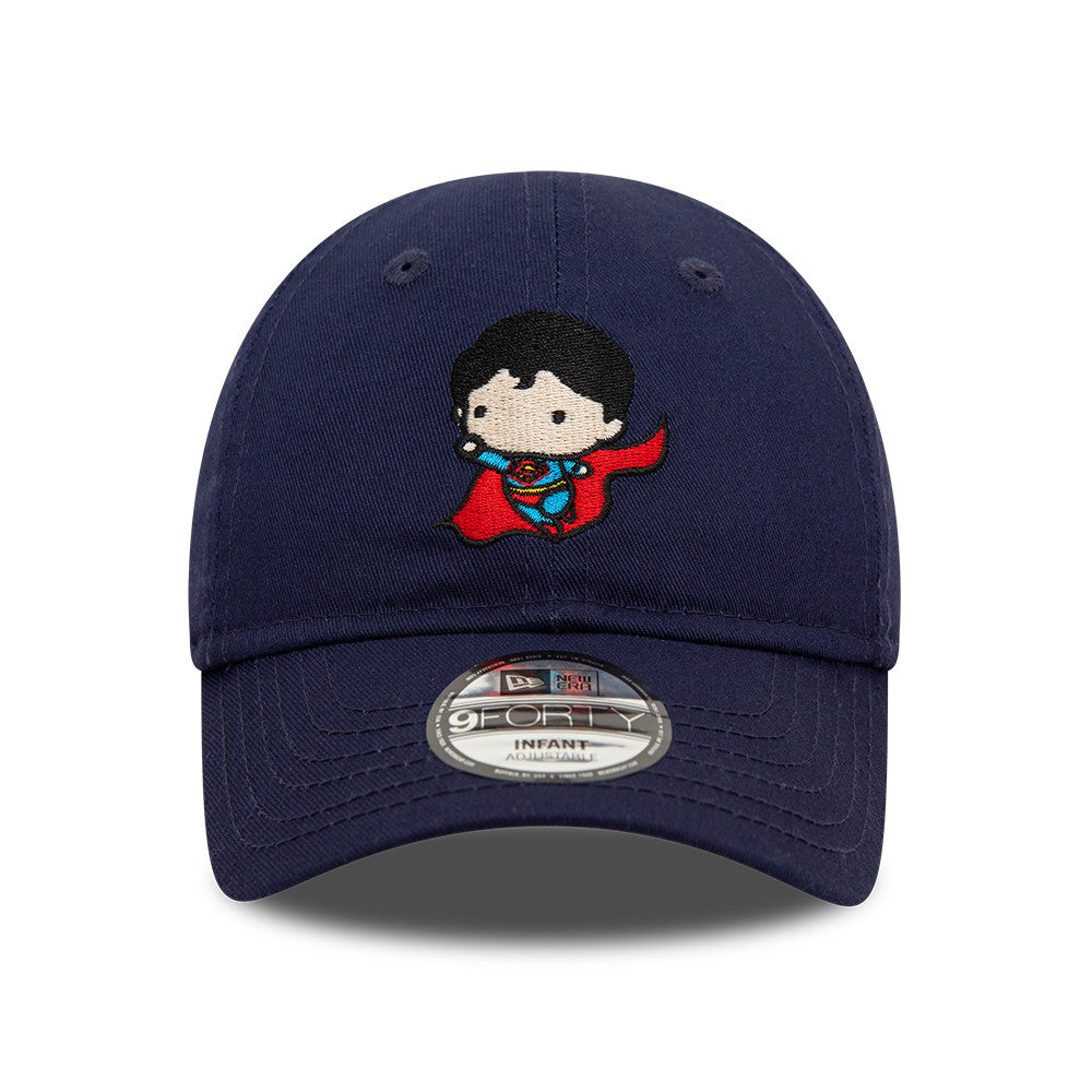 Gorra de béisbol bebé 9FORTY Chibi DC Comics Superman de New Era - Azul Marino