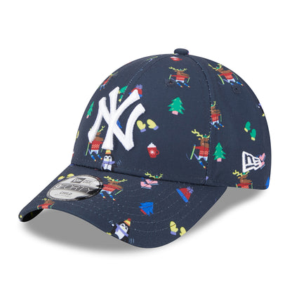 Gorra de béisbol niños 9FORTY MLB Festive AOP New York Yankees de New Era - Azul Marino-Blanco