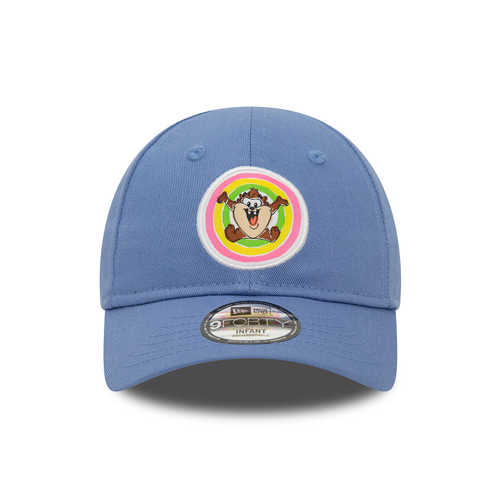 Gorra de béisbol bebé 9FORTY Pastel Looney Tunes Taz de New Era - Azul Claro