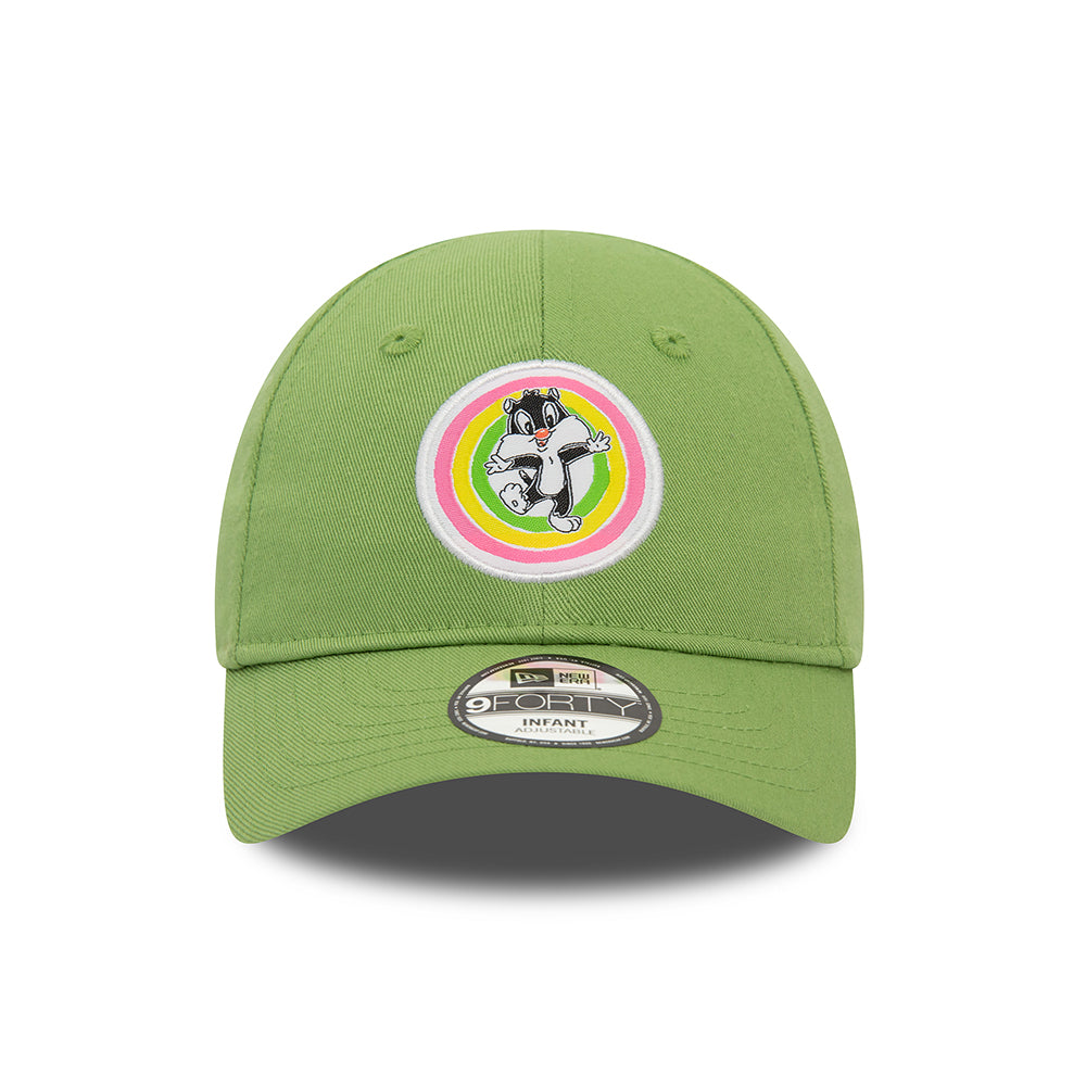 Gorra de béisbol bebé 9FORTY Pastel Looney Tunes Sylvester de New Era - Verde Claro