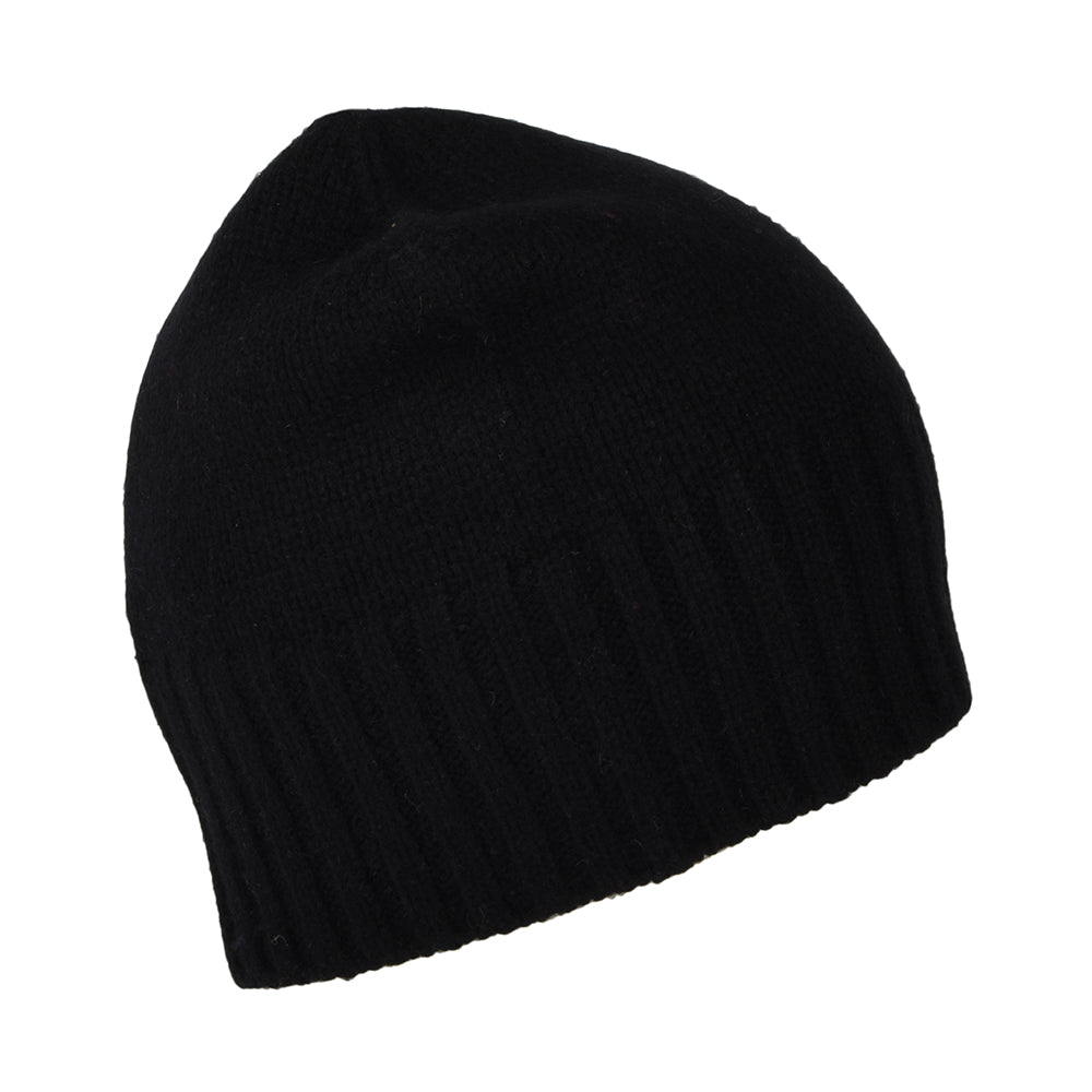 Gorro Beanie de lana-cachemira de Kusan - Negro