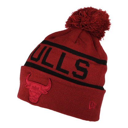 Gorro con pompón NBA Tonal Jake Cuff Chicago Bulls de New Era - Rojo Cardenal