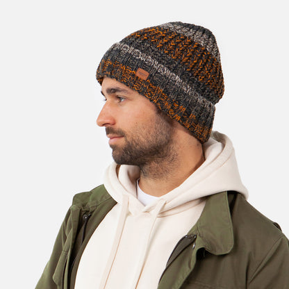 Gorro Beanie Akotan reciclado con vuelta de Barts - Ocre-Multi