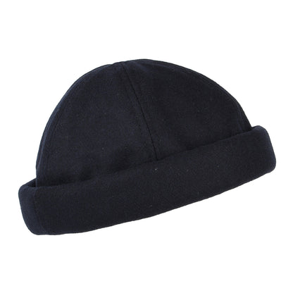 Gorro Docker Beanie de lana melton de Dorfman Pacific - Azul Marino