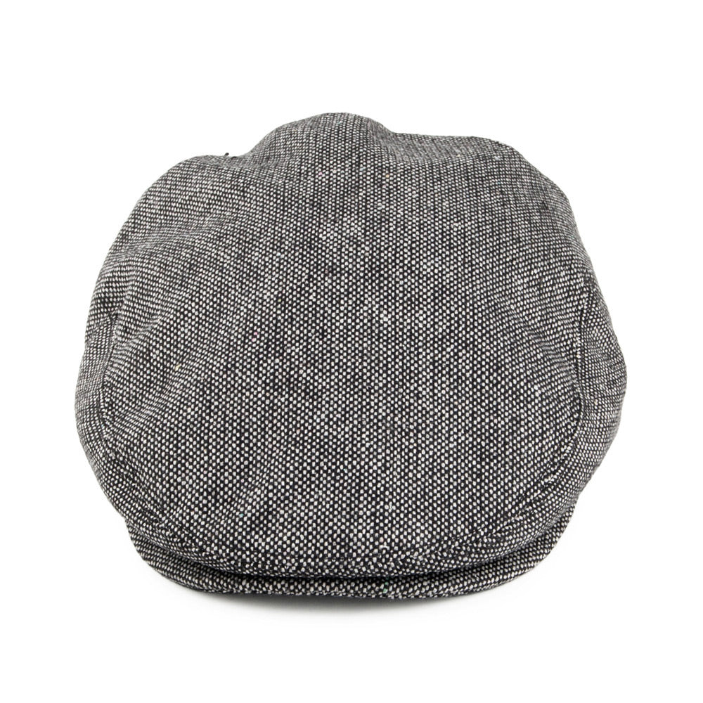 Gorra plana en Marl Tweed de Jaxon & James Negro al por mayor