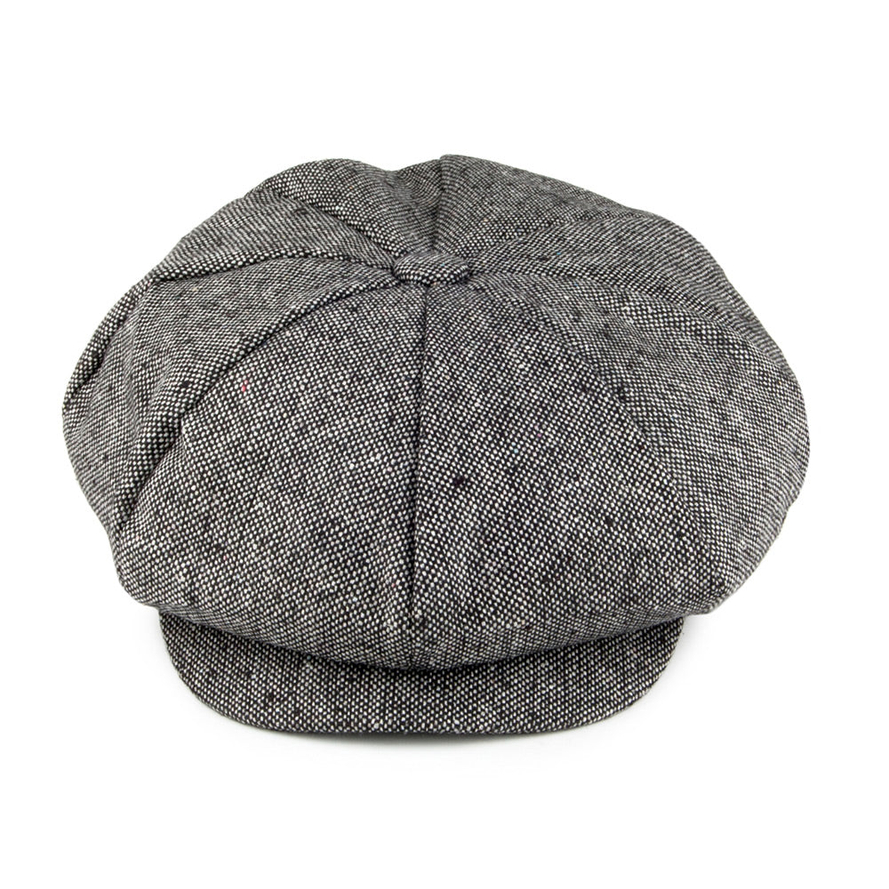 Gorra de Tweed Marl La Gran Manzana de Jaxon & James Negro al por mayor