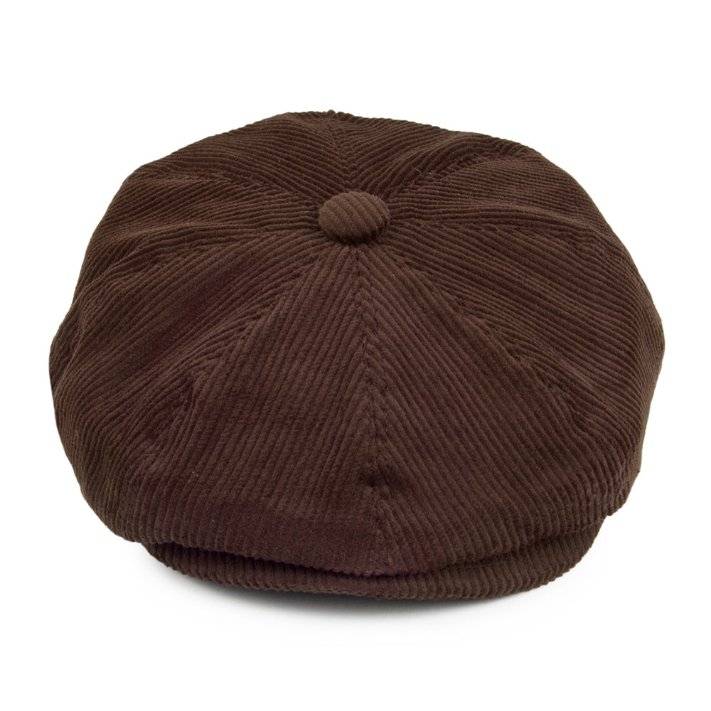 Gorra Newsboy de pana de Jaxon & James Marrón al por mayor