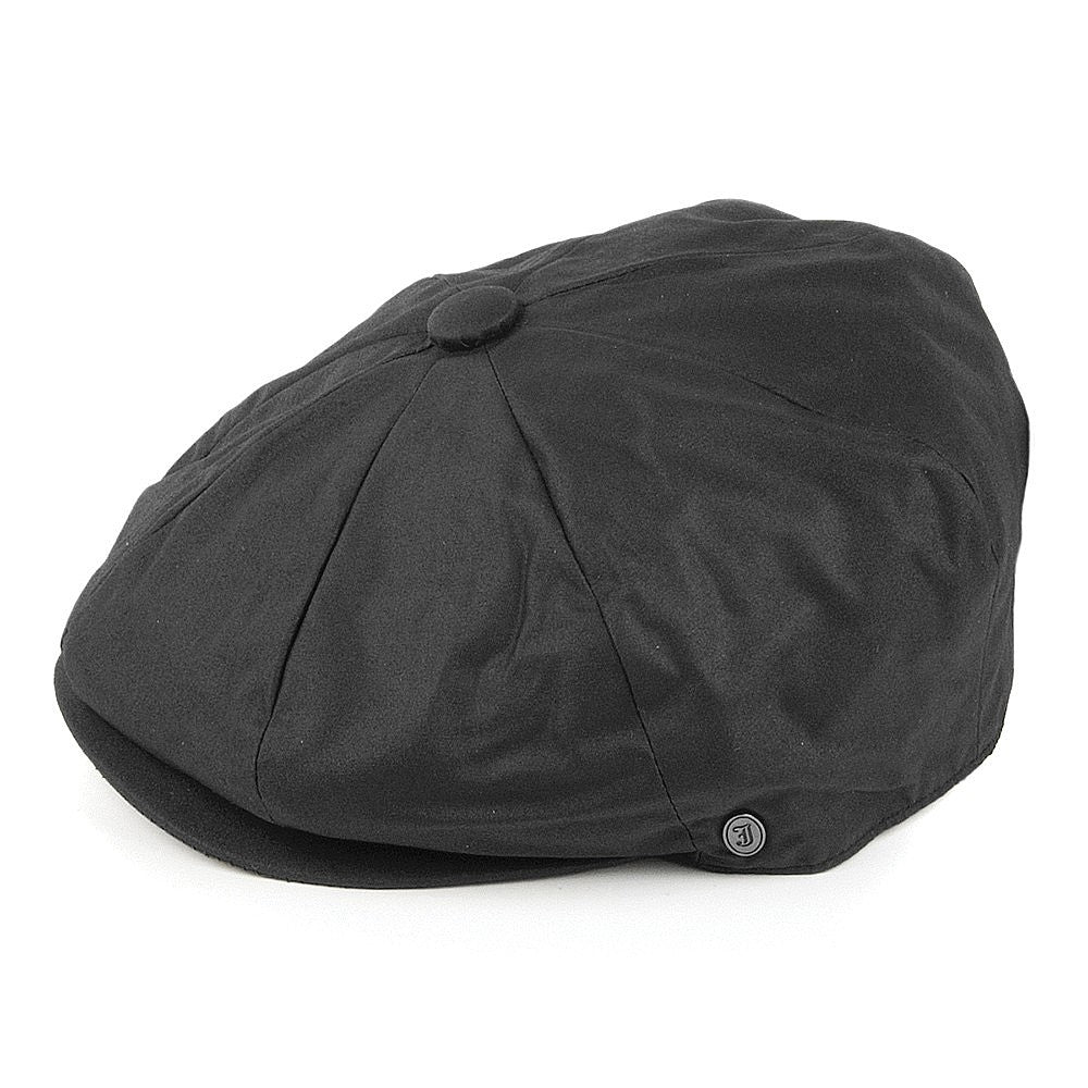 Gorra newsboy impermeable de Jaxon & James Negro al por mayor